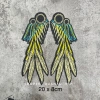 Patch vải ủi nhiệt đôi cánh thêu đính to đẹp - Miếng vá áo, sticker, logo thêu 19k 6