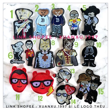 Patch vải ủi thiệt thêu hot frend cho áo nam, sticker logo thêu - 13.000₫