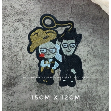 Patch vải ủi thiệt thêu hot frend cho áo nam, sticker logo thêu - 13.000₫