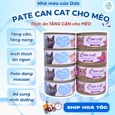 Pate 170gr Siêu Đặc Thịt Tăng Cân Cho Mèo - Dinh Dưỡng, Ngon Giòn, Giá 36.855₫ Pate 170gr Siêu Đặc Thịt Tăng Cân Cho Mèo - Dinh Dưỡng, Ngon Giòn, Giá 36.855₫