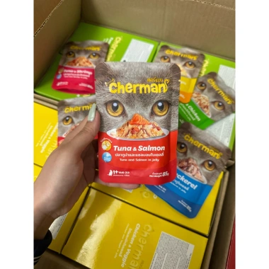 Pate Cherman Thái Lan nội địa cao cấp cho mèo – Giá 42.000đ, nhập trực tiếp 2