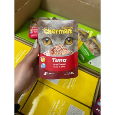 Pate Cherman Thái Lan nội địa cao cấp cho mèo – Giá 42.000đ, nhập trực tiếp 6