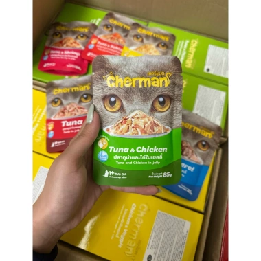 Pate Cherman Thái Lan nội địa cao cấp cho mèo – Giá 42.000đ, nhập trực tiếp 8