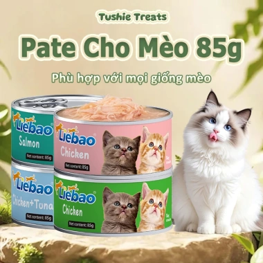 Pate mèo 85g dạng sốt thịt - mềm tan, dễ tiêu hoá, dinh dưỡng cao, phù hợp mọi mèo, chỉ 14.200₫