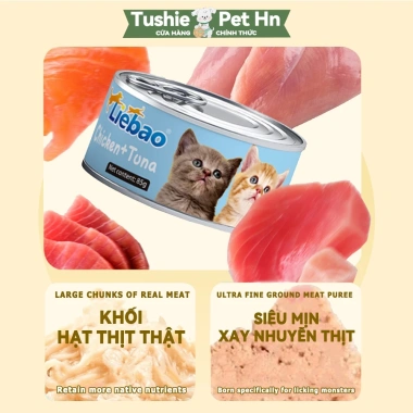 Pate mèo 85g dạng sốt thịt - mềm tan, dễ tiêu hoá, dinh dưỡng cao, phù hợp mọi mèo, chỉ 14.200₫