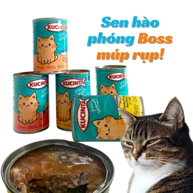 Pate Mèo Kucinta 400g - Thức ăn cho mèo chính hãng, giá chỉ 28.000₫ (giảm từ 34.720₫)