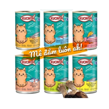 Pate Mèo Kucinta 400g - Thức ăn cho mèo chính hãng, giá chỉ 28.000₫ (giảm từ 34.720₫)