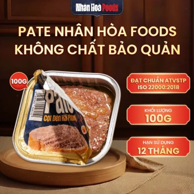 Pate Nhân Hòa Foods 100g thơm ngon không chất bảo quản - Giá chỉ 36.000đ giảm từ 45.000đ