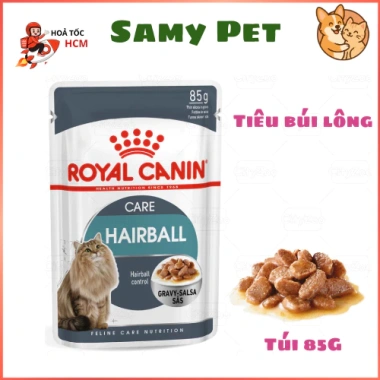 Pate Royal Canin Hairball 85g - Hộp 12 Túi Cho Mèo Trưởng Thành, Hỗ Trợ Tiêu Búi Lông, Giá 545k