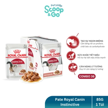 Pate Royal Canin Instinctive 85g cho Mèo Trưởng Thành - Hương Vị Thịt Tươi, Dinh Dưỡng, Giá 48.000đ Giảm 10k 6 Pate Royal Canin Instinctive 85g cho Mèo Trưởng Thành - Hương Vị Thịt Tươi, Dinh Dưỡng, Giá 48.000đ Giảm 10k 6