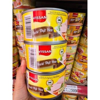 Pate Thịt Heo Vissan 397g - Hộp Đóng Gói Tiện Lợi, Hạn Sử Dụng 2.028, Giá giảm 67.063 VND