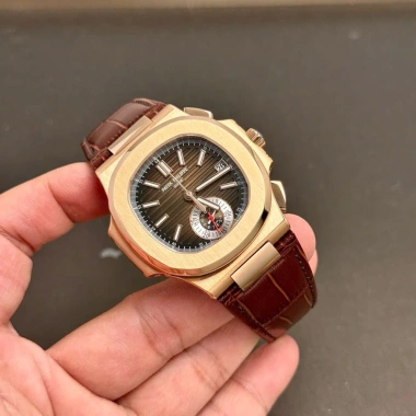 Patek 5.980 40mm phiên bản cao cấp - Kính sapphire nguyên khối, máy thuỷ sĩ, mạ vàng 18k, giảm giá 17.9tr