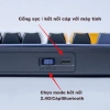 Paynan 702Pro - Bàn phím không dây chống ồn, 3 chế độ Cáp/USB2.4G/Bluetooth, RGB, pin 4.000mAh, 500k 2