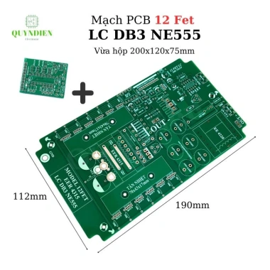 PCB bo mạch 12FET LC DB3 NE555 - KA3.525 Biến áp máy hàn E43 FR4, giá chỉ 68.000 VND