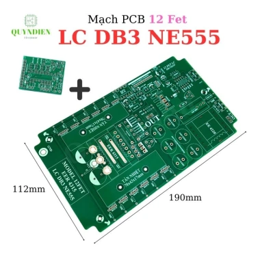 PCB bo mạch 12FET LC DB3 NE555 - KA3.525 Biến áp máy hàn E43 FR4, giá chỉ 68.000 VND 9