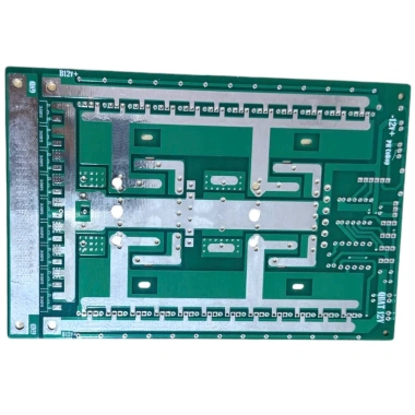 PCB nguồn 24FET nhỏ 2 biến áp EE43 - Inverter 12V DC ra AC, FR4, giá 135.000 VND