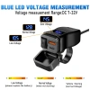 PD QC3.0 60W Sạc Nhanh Xe Máy - Tay Cầm USB Kép 12V, Chống Thấm, Công Tắc Vôn 3