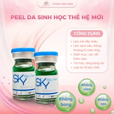 Peel Da Sinh Học SKY BIO - Dưỡng ẩm, Ngăn bong tróc da mặt và tay, 890.000 VND Peel Da Sinh Học SKY BIO - Dưỡng ẩm, Ngăn bong tróc da mặt và tay, 890.000 VND