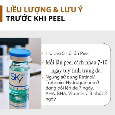 Peel Da Sinh Học SKY BIO - Dưỡng ẩm, Ngăn bong tróc da mặt và tay, 890.000 VND 6 Peel Da Sinh Học SKY BIO - Dưỡng ẩm, Ngăn bong tróc da mặt và tay, 890.000 VND 6