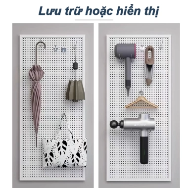 Pegboard Kim loại 150x80cm Kệ treo tường 20 móc - Giá 271.000đ, dụng cụ và đồ phần cứng 3 Pegboard Kim loại 150x80cm Kệ treo tường 20 móc - Giá 271.000đ, dụng cụ và đồ phần cứng 3