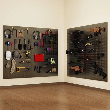 Pegboard Kim loại 150x80cm Kệ treo tường 20 móc - Giá 271.000đ, dụng cụ và đồ phần cứng 6 Pegboard Kim loại 150x80cm Kệ treo tường 20 móc - Giá 271.000đ, dụng cụ và đồ phần cứng 6