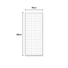 Pegboard Kim loại 150x80cm Kệ treo tường 20 móc - Giá 271.000đ, dụng cụ và đồ phần cứng 10