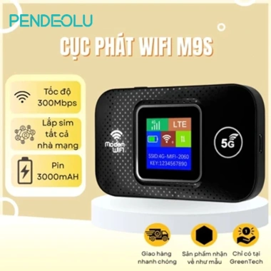 PENDEOLU Cục Phát Wifi Sim 4G 300Mbps, Pin 3.000mAh - Tốc độ cao, Giá chỉ 250.000 VND 2