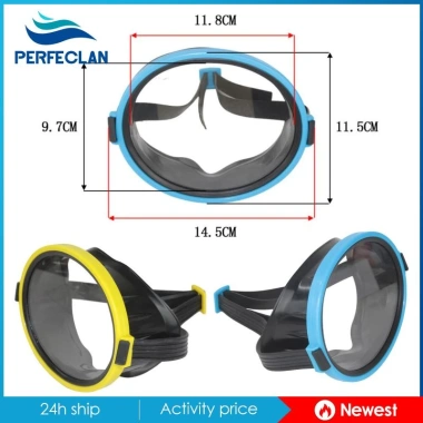 Perfeclan Ống kính bơi đơn chống sương mù lặn hình bầu dục – Giá 111.240đ