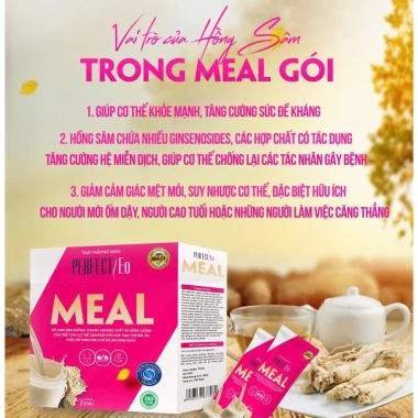 Perfect Eo Meal - Bữa ăn dinh dưỡng lành mạnh, hỗ trợ ăn kiêng, kiểm soát vóc dáng & cân nặng, giảm giá 499.000 VND