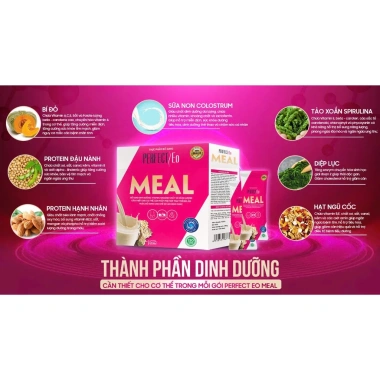 Perfect Eo Meal - Bữa ăn dinh dưỡng lành mạnh, hỗ trợ ăn kiêng, kiểm soát vóc dáng & cân nặng, giảm giá 499.000 VND