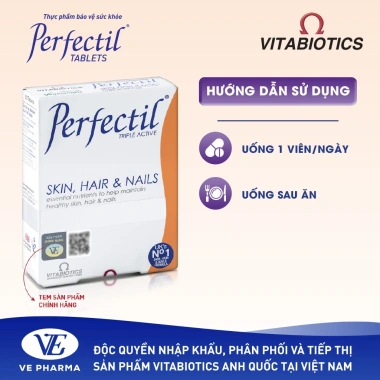 Perfectil 30 viên – Thực phẩm bảo vệ sức khỏe, hỗ trợ làm đẹp da, bổ biotin, vitamin ngừa oxy hoá – Giá chỉ 496.000đ 4