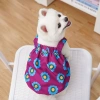 Pet Sling Dress Flower Bud Loại D Khóa – Dây kéo đa mùa, thoáng khí cho chó mèo 10