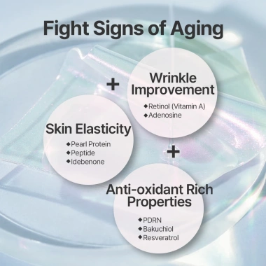 Petitfee Hydrogel Lip Mask 5 miếng Dưỡng môi Retinol Peptide Collagen Bakuchiol
