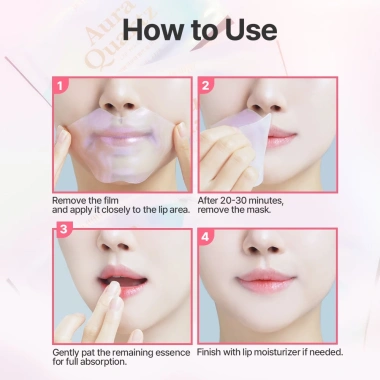 Petitfee Hydrogel Lip Mask 5 miếng Dưỡng môi Retinol Peptide Collagen Bakuchiol