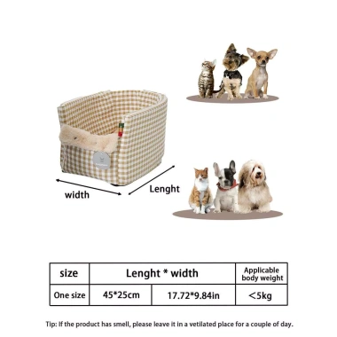 PetSafe Ghế ngồi ô tô chó mèo - Đệm mềm, đai an toàn, tăng cường, SUV du lịch 4