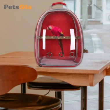 Petsola Ba lô vải Oxford cho Vẹt: Túi đựng chim có cửa sổ nhìn thấy, lồng thú cưng tiện lợi, giá ưu đãi 295,900₫ 3