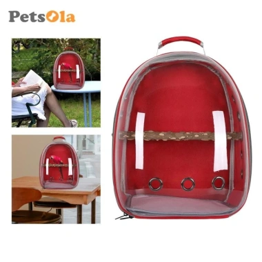 Petsola Ba lô vải Oxford cho Vẹt: Túi đựng chim có cửa sổ nhìn thấy, lồng thú cưng tiện lợi, giá ưu đãi 295,900₫ 5