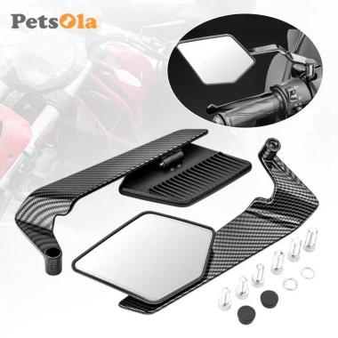 PETSOLA Gương chiếu hậu xe máy cánh gió thời trang, chống sốc, giá 299.200₫ 2 PETSOLA Gương chiếu hậu xe máy cánh gió thời trang, chống sốc, giá 299.200₫ 2