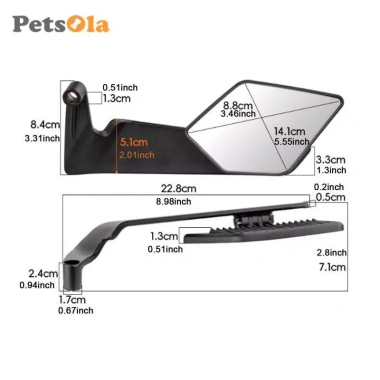 PETSOLA Gương chiếu hậu xe máy cánh gió thời trang, chống sốc, giá 299.200₫ 3 PETSOLA Gương chiếu hậu xe máy cánh gió thời trang, chống sốc, giá 299.200₫ 3