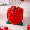 PfultR 10 miếng nĩa trái cây thép không gỉ hình hoa hồng - Dễ dàng hái trái, trang trí nhà, giảm giá 102.740₫ 4