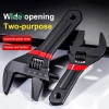 PfultR Cờ lê điều chỉnh 6-8 inch tay cầm ngắn, mở rộng lớn, dùng cho phòng tắm, giá 101.016 VND 3