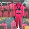 Pg Squid Game 2 cosplay vải đỏ áo liền quần, hoodie xanh lá cây - bộ trang phục sân khấu, giá 399.600 VND