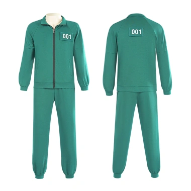 Pg Squid Game 2 cosplay vải đỏ áo liền quần, hoodie xanh lá cây - bộ trang phục sân khấu, giá 399.600 VND 6