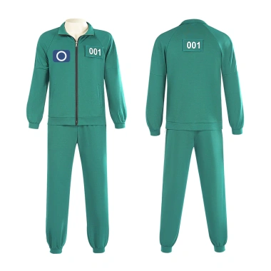 Pg Squid Game 2 cosplay vải đỏ áo liền quần, hoodie xanh lá cây - bộ trang phục sân khấu, giá 399.600 VND 8