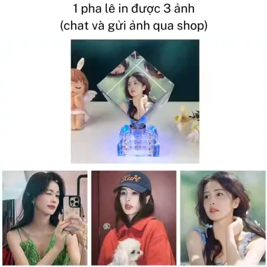 Pha lê lập phương in ảnh - Quà sinh nhật, quà cưới cho người yêu nam nữ, 241.500₫