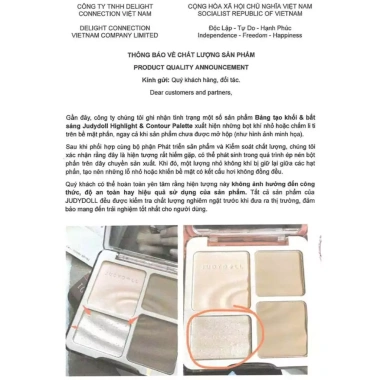 Phấn Bắt Sáng & Contour Judydoll 9g - Highlight Tự Nhiên Giá 123k Giảm Đặc Biệt 3 Phấn Bắt Sáng & Contour Judydoll 9g - Highlight Tự Nhiên Giá 123k Giảm Đặc Biệt 3