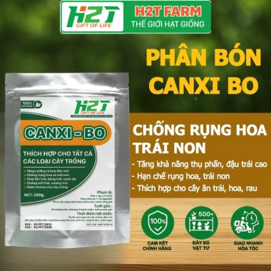 Phân Bón Canxi Bo H2T Farm 200g Tăng Đậu Trái, Chống Rụng Hoa, Ngăn Trái Non, Giá 25.000