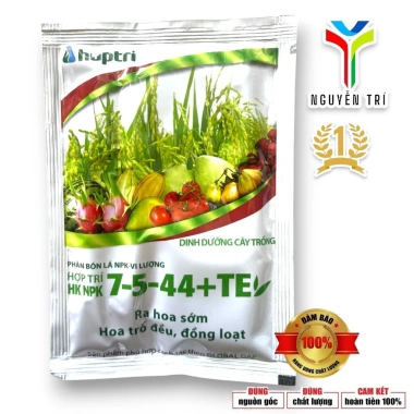 Phân Bón Lá NPK 7-5-44+TE Hợp Trí 40g - Ra Hoa Sớm, Trổ Bông Loạt, Chắc Hạt, 8.500đ 2