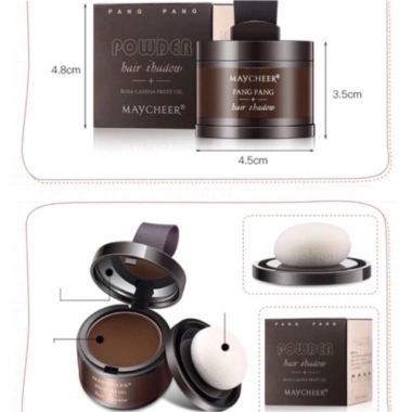 Phấn che khuyết điểm tóc Hair Shadow Maycheer - Che hói, dặm chân tóc, giảm 50% còn 28.990₫