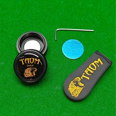 Phấn cue snooker kim loại hộp tròn - phụ kiện giữ phấn cue, bám chắc, 93.959₫ 6